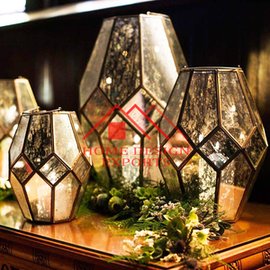Luxury Hexagon Candle <b>Lantern</b> Lamp for Wedding Decor & Christmas Ornaments Decor Latest Design Modern Candle <b>Lantern</b> - Product Image 6