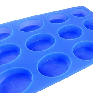 B0256 Multi-vormige ovale zeepvormen van siliconen - Product Image 1