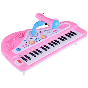 Children Musical Instrument 37-Key Electronic Piano With Microphone Multi-Function Baby Music Piano Toy for Kids