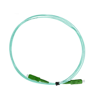 FTTH Jarretiere 1,6mm 3,5 m Aqua G657A2 Cable de conexión de Fibra óptica Verde 2M Jumper SC Simplex Sm Sx Scapc Cable de conexión de fibra óptica
