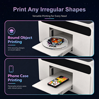 Impresora UV Plana EraSmart XP600 A4 con Tinta Blanca para Carcasas de Teléfono, Botellas Acrílicas, Madera, Vidrio, Impresión de Regalos Personalizados