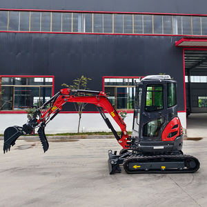 Mini Escavadeira com Bomba Hidráulica Eaton, Caixa de Câmbio e Motor - Frete Grátis, Esteira de Borracha e Cabine para Terraplanagem e Escavação - Product Image 4