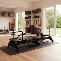 Machine de fitness Pilates Reformer portable Mega M3 professionnelle, rails robustes, équipement de studio de qualité supérieure, directement de l'usine