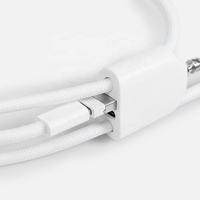 Cordón para Teléfono con Diseño Moderno 2026, 4 en 1, Cable de Carga Rápida de 60W y 125cm de Largo con Gancho para Tarjeta de Identificación y Funda de Teléfono