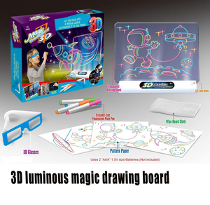 Vendita calda didattica Light up spazio colorato Doodle tavolo da disegno magico 3D Pad in piccole dimensioni per i bambini con gli occhiali 3D - Product Image 4