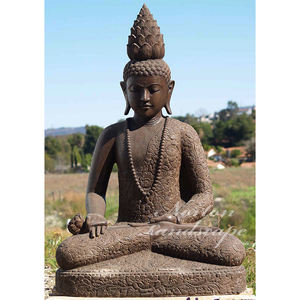 Decorazione esterna di lusso grande rame bronzo Zen <span class=keywords><strong>Buddha</strong></span> meditando statue da giardino - Product Image 6