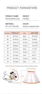 Collar Isabelino Ajustable de Plástico PU Personalizado para Perros y Gatos, Nuevo Collar Protector Suave para Recuperación - Product Image 4