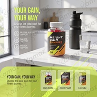 Gummies pour la prise de poids, supplément protéiné hypercalorique, nutrition sportive, fabrication de formules personnalisées OEM en marque blanche