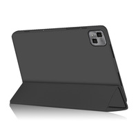 Étui pour tablette en cuir PU à trois volets Coque protectrice légère en TPU Housse pour tablette pour Tecno MegaPad SE 11 Infinix XPad 20 11