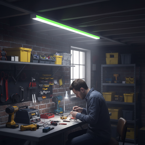 Tubo de luz LED T8 de 18W, 1.20mt con canalón de plástico verde, vidrio de 2 pies, cuerpo de PC certificado por ROHS - Product Image 3