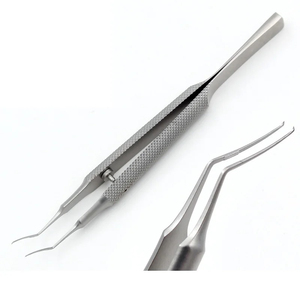Pinzas Oftálmicas Microquirúrgicas de Acero Inoxidable con Punta Curva, Reutilizables, para Cirugía Ocular, Juego de Instrumentos Microquirúrgicos - Product Image 5