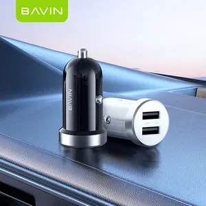BAVIN wholesale excellent PC862 12v universal type c usb car charger with cable