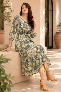 Robe Bohème Décontractée Imprimée pour Femme – Robe d'Été Florale pour Vacances, Fêtes et Tenues Tendance - Product Image 4
