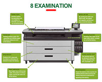 Plotter de producción HP PageWide XL 4000/4100/4250 MFP remanufacturado A1/A0 de alta velocidad con impresora de escáner