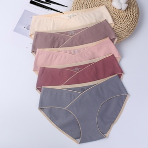 Slip <span class=keywords><strong>Premaman</strong></span> Senza Cuciture in Cotone Tinta Unita, Soluzione Comoda per il Supporto della Pancia Durante la Gravidanza - Product Image 1