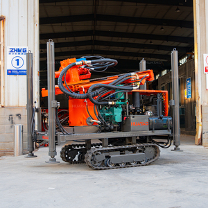 מקדחת בארות מים ניידת עם ארבעה גלגלים, מונעת בדיזל, 300 מטר 200 מטר 100 מטר, מותקנת על גרור - Product Image 2