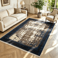 Tapis persan en polyester de Dubaï, fabrication mécanique, imprimé en 3D, sur mesure, pour la décoration intérieure, vente en gros d'usine 0114