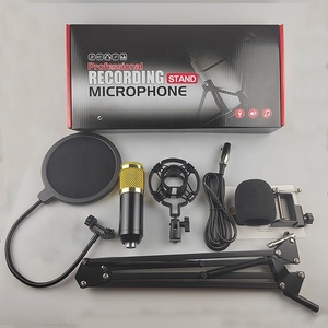Nueva venta BM800 Bm800 Studio <span class=keywords><strong>Gooseneck</strong></span> juego de micrófono de condensador con tarjeta de sonido USB para grabación de estudio Broadcasting Bm-800 - Product Image 1
