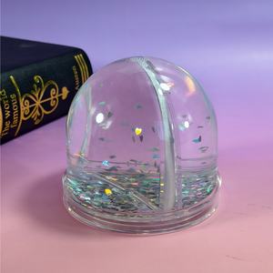 Venta Directa de Fábrica, Globos de Nieve Acrílicos Personalizados para Graduación, Marco de Fotos Líquido para Decoración de Escritorio - Product Image 4