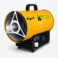 Chauffage au gaz propane à faible bruit en acier inoxydable 15KW avec protection contre les coupures TSG-15, chauffage à air LPG avec thermostat motorisé