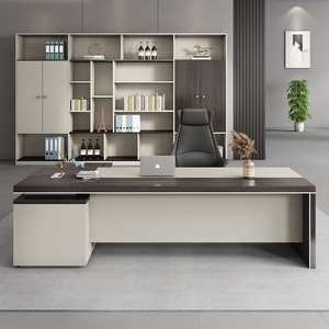 Chất lượng cao sang trọng gỗ gụ bàn văn phòng cho CEO Ông Chủ quản lý hiện đại điều hành lớn có thể gập lại Bàn - Product Image 2