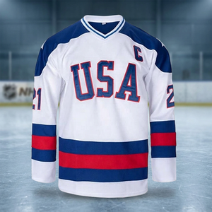 Jersey de Hockey sobre Hielo de Alta Calidad, 100% Poliéster, Secado Rápido, Ecológico, Antibacterial, Transpirable y Personalizable para Adultos - Product Image 3