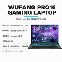 Vivobook Pro 16 Gaming Laptop Core 9 270H RTX 5060 16GB 1TB PCIe 4.0 SSD 2560x1600 144Hz Windows 11 WiFi 6