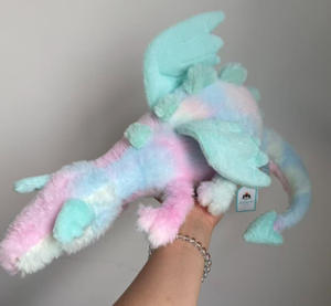 50cm Jellycats Niedliche Weiche Schneedrachen-Kollektion: Rosa Drache, Lila Drache, Schwarzer Drache, Goldener Welpen-Drache Plüschtier - Product Image 2