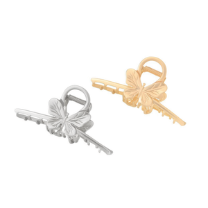 Fermaglio per capelli a forma di farfalla Z Hair Claw 11 cm in metallo, accessorio moda per donna - Product Image 2