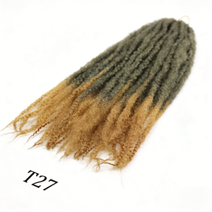 Extensions de tresses synthétiques haute température en une seule pièce, style Big Caterpillar Wig Afro Kinky Twist, pour crochet - Product Image 3