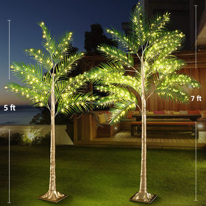 1.5m 2.1m <span class=keywords><strong>extérieur</strong></span> étanche IP44 éclairage de <span class=keywords><strong>Noël</strong></span> LED palmier artificiel - Product Image 4