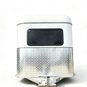 Remorque à chevaux en aluminium à chargement direct pour deux chevaux, porte-chevaux en aluminium antirouille - Product Image 1