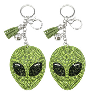 Pirata esqueleto en forma <span class=keywords><strong>de</strong></span> cristal Bling Rhinestone Metal llavero bolsa encantos <span class=keywords><strong>para</strong></span> mujeres <span class=keywords><strong>niñas</strong></span> - Product Image 3