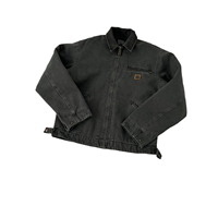 Veste bomber rétro J97 de style américain Detroit Heavyweight, motif cœur régulier, streetwear, vêtements de travail, fermeture éclair, coupe ajustée, homme