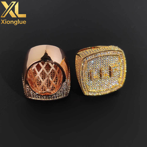 Custom DIY <b>Letters</b> Hip-hop Ring Fashion Personality <b>brass</b> Inlaid Zircon Ring - Product Image 6
