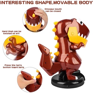 Куртка для детей с рисунком динозавра стрельбы игры игрушки с электронная ЖК-доска для подсчета очков запись 2 воздушный насос пистолеты и 24 мягкой пены мяч пули - Product Image 4