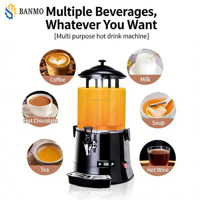 Distributeur de chocolat chaud commercial portable 5L 10L pour le chauffage, le mélange du café, du jus, du lait pour les hôtels, distributeur de vin