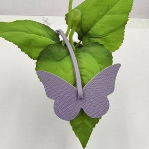 Handmade Small PU Leather Keychain Stylish Bag Charm Pendant <b>Cute</b> Butterfly Keychain for Women - Product Image 3