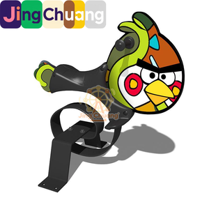 Cheval à Bascule pour Enfants de Maternelle, Jouet d'Extérieur Simple ou Double, Modèle Animal de Dessin Animé à Ressort, Le Hokey Pokey - Product Image 2