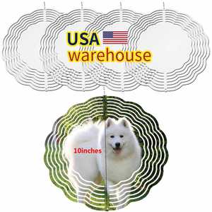 10 Inch Blank Double Side Garden Spinners Aluminum Metal 10Inch Sublimation <b>Wind</b> Spinner Blanks - Product Image 1