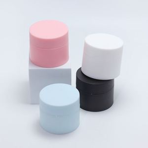 Pot cosmétique de luxe vide en plastique PP dépoli à double paroi, blanc, rose, bleu, pour crème visage et corps, 5g, 10g, 15g, 30g, 50g, 100g, 150g - Product Image 5