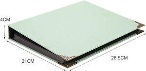 Álbum de Fotos DIY para Scrapbooking, 30 Hojas de Papel Kraft Negro, Álbum de Fotos Adhesivo con Bolígrafos Metálicos, Pegatinas de Colores, Regalo de Cumpleaños o Boda - Product Image 6