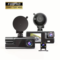 Enregistreur de conduite 360 Wifi haute définition Triple enregistrement Câble triple objectif Surveillance gratuite de la caméra de voiture Dash Cam
