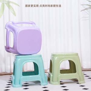 <b>Plastic</b> <b>Stool</b> 24x24x27 Cm Durable Non Slip Home Use Kids Adult Modern Design Mixed Colors - Product Image 5