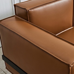 Guangzhou Factory Wholesale Modern Style Extendable Leather <b>Sofa</b> Set for Living Room <b>Office</b> Apartment Mall Hotel Furniture - Product Image 5