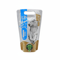 Doypack personnalisé 32/96/160oz sac de boisson pochette debout avec Valve Vitop BIB sac dans une boîte de vin pour l'eau lait café distributeur de vin