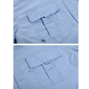 Nouvelle arrivée Chemise de pêche personnalisée à séchage rapide pour l'extérieur avec poche Protection UV Chemises de pêche boutonnées - Product Image 6