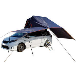 Tente de toit de voiture à coque souple personnalisée en gros Tente de toit de voiture SUV imperméable à l'eau Tente de voiture à écran solaire - Product Image 1