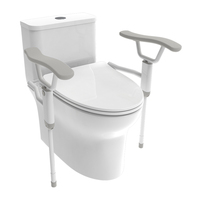SA001 Barre d'appui de sécurité pour toilettes, pour personnes âgées, enceintes, handicapées, support pour siège de toilettes, poignée d'assistance.