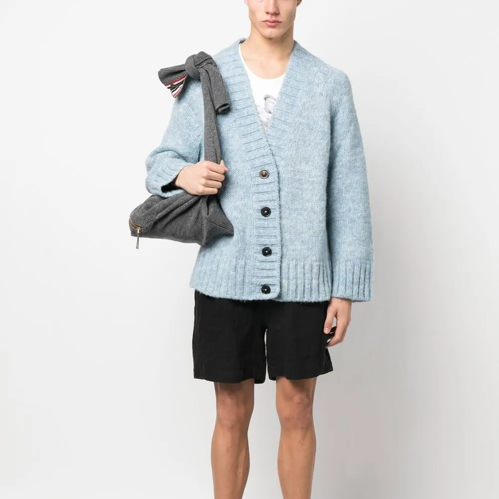 OEM ODM Knitting Manufacturer Thickened Cashmere Wool Chunky Knit Coat Winter Knitted Cardigan Sweater Men